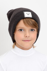 шапка  для мальчика  КВ 20397/ш/графит