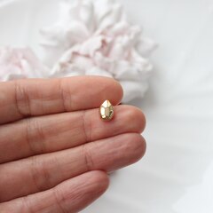 Бусина разделитель (спейсер) Капля, 10*7 мм, позолота, П508