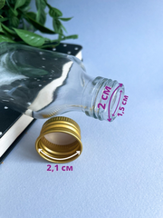 Баночки стеклянные с винтовой крышкой, 50 мл, 5,5*2,5*10,5 см, набор 3 шт.