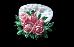 Силиконовый молд № 2065 Композиция из роз