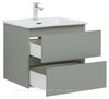 Aquanet 344771 Тумба с раковиной Вега 2.0 60 2 ящ. цв.мисти грин (раковина Flat) (344771)