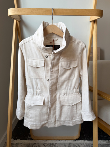 Новая льняная куртка Loro Piana, 104