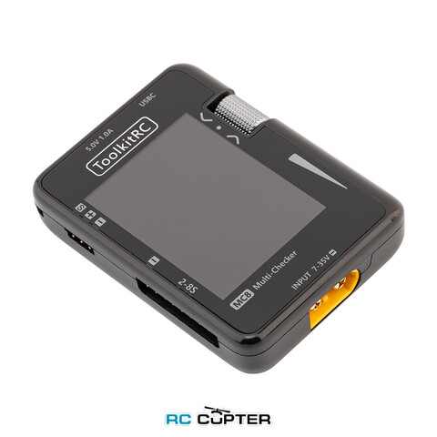 Тестер батарей и серво ToolkitRC MC8 (2-8S, USB-C, XT60, PWM, PPM, SBUS)