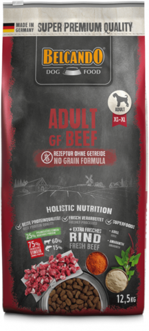 Belcando Adult GF Beef Сухой беззерновой корм для взрослых собак, Говядина 12.5кг