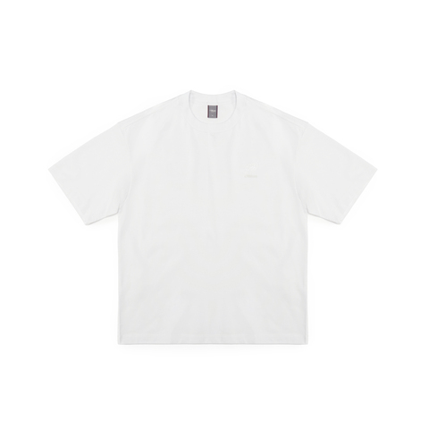Футболка Blue Monte T-Shirt with Frog, Hand, Tree, and Stone Print "Shuitai White"