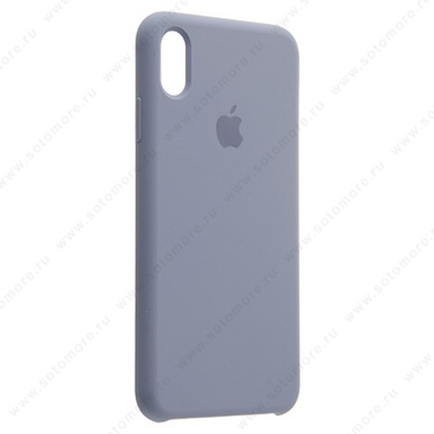 Накладка Silicone Case для Apple iPhone XS Max сиреневый