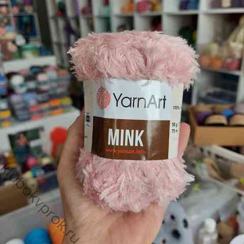 YARNART MINK 3471, Пыльный розовый