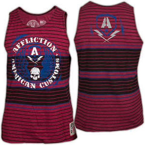 Affliction | Майка мужская Tank Top Punk A5431 перед и спина