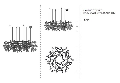 Люстра Heracleum the Big O Gold