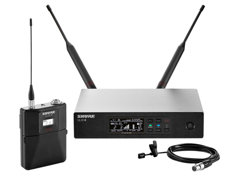 SHURE QLXD14E/93 G51 радиосистема с поясным передатчиком и петличным микрофоном WL93 (круговая направленность)