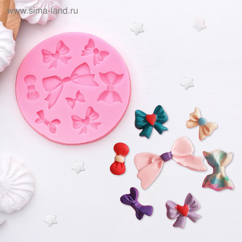 Молд силиконовый «Бант», 8,5×8,5 см