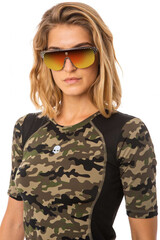 Женская теннисная футболка Hydrogen Printed Second Skin Tee Woman - camouflage