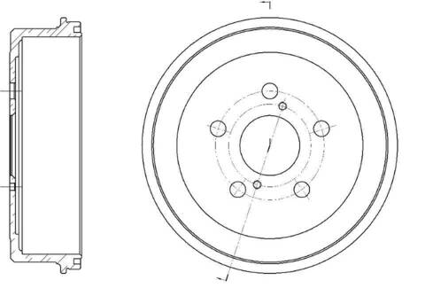 Барабан тормозной G-brake  GD-06069