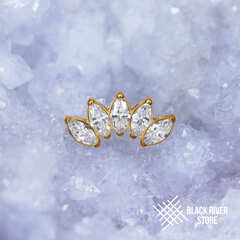 5K Marquise v.3 Crystal PVD Yellow