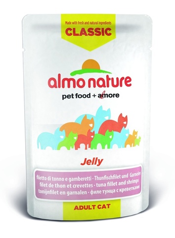 Паучи Almo Nature Classic Nature Jelly - Tuna and Shrimps