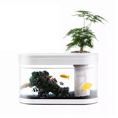 Акваферма Geometry Fish Tank Aquaponics Ecosystem C180 Standart Set (белый)
