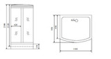 Timo Lux TL-1501 душевая кабина (110*95*230), шт