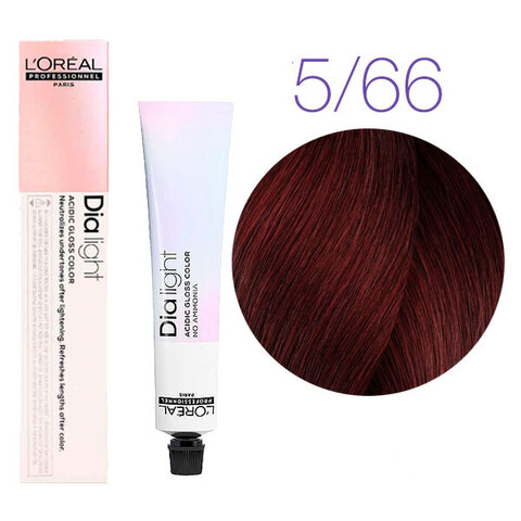 L'Oreal Professionnel Dia light 5.66 (Светлый шатен глубокий красный) - Краска для волос