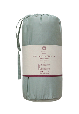 Простыня на резинке 200x220x30см Luxberry полынь