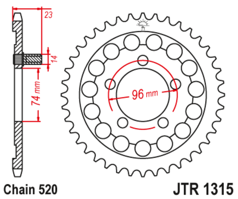 Звезда ведомая JTR1315-40