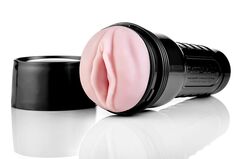 Мастурбатор-вагина Fleshlight - Vibro Pink Lady Touch с вибрацией - 