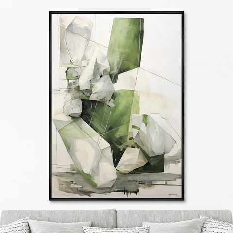 ArtNoMore - Репродукция картины на холсте Space of Emeralds, No 1, 2024г.