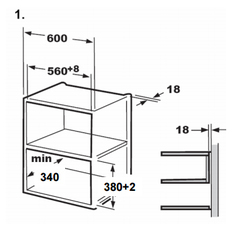 Микроволновая печь Midea AG820BJU-BL - схема