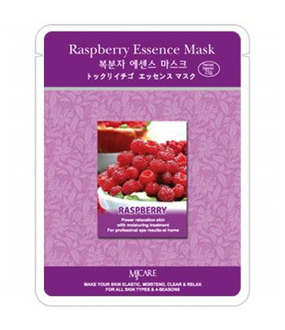 МЖ Essence Маска тканевая малина Raspberry Essence Mask 23гр