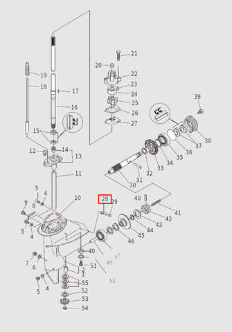 Крышка входа воды для лодочного мотора T9.8 Sea-PRO