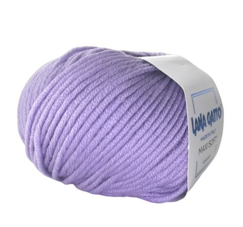 Пряжа Lana Gatto Maxi Soft 10180 сирень