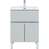 Aquanet 277548 Тумба Алвита new 60 напольная 1 ящ., 2 дв. цв. серый (277548)
