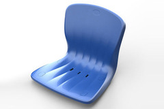 Кресло пластиковое стадионное (тип 2).