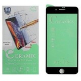 Защитное гибкое стекло Ceramics Film для iPhone 6 Plus, 6s Plus, 7 Plus, 8 Plus (Черная рамка)