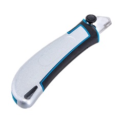 19-0-410 Резак с выдвижным лезвием ELEGANT BLACK, 18 мм, воронёное, SK5, винтовой фиксатор (РемоКолор)