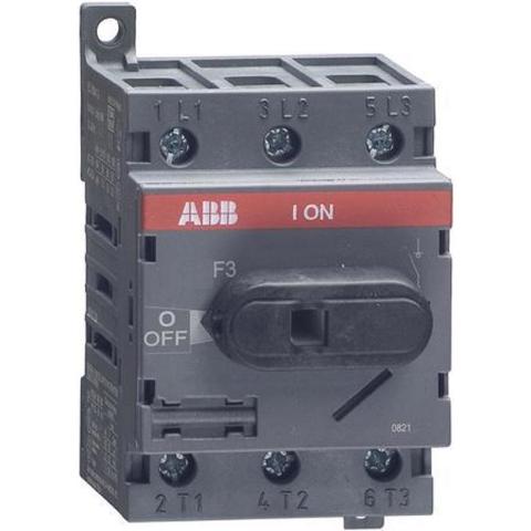 Выключатель нагрузки-рубильник до 630 A, 3-полюсный OT63F3. ABB. 1SCA105332R1001