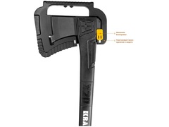 KRAFTOOL X7, 640/715 г, в чехле, 360 мм, универсальный топор (20660-07)
