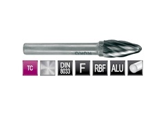 Бор-фреза твердосплавная F(RBF) 12,0x25x65x6мм HM ALU Ruko 116033A