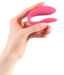 Розовый вибратор для пар We-Vibe Sync Lite - 