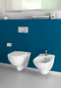 Villeroy&Boch 5660HRR1 5660 HRR1 O.NOVO Комбипак (5660R0R1 Унитаз 360х560, подвесной, DirectFlush + 9M38S101 Сиденье для унитаза, Quick Release, Soft Closing)