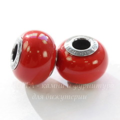 5890 Бусина Сваровски BeCharmed Pearl Crystal Red Coral 14х10 мм