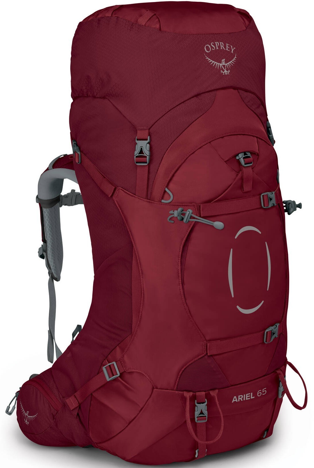 Туристические рюкзаки Рюкзак женский туристический Osprey Ariel 65 Claret Red Ariel_65_S21_Side_Claret_Red_web.jpg