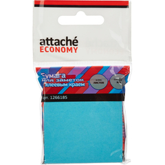 Стикеры Attache Economy с клеев.краем 51x51мм 100 листов неоновый синий