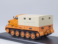 AT-T heavy tractor board with awning orange Start Scale Models (SSM) 1:43