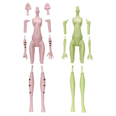 Набор Собери Монстра Кошка и Ведьма