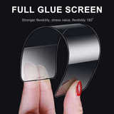 Защитное гибкое стекло Ceramics Film для iPhone 6 Plus, 6s Plus, 7 Plus, 8 Plus (Черная рамка)