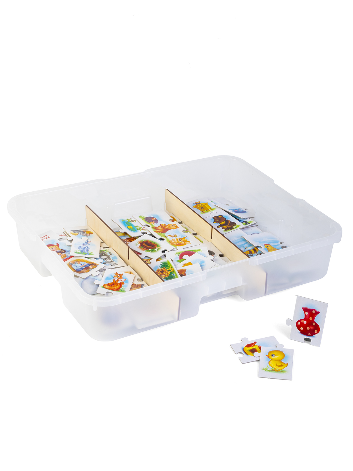 Комплект логических игр Малыш / 3 комплекта в системе хранения Игротека
