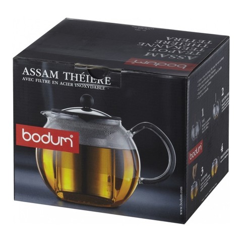 Чайник заварочный с прессом Bodum Assam (0,5 литра), хром