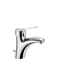 Delabie 2520TEP Механический смеситель EP  для раковины,В.85, Д.135 тяга+слив, сплошная рукоятка фото