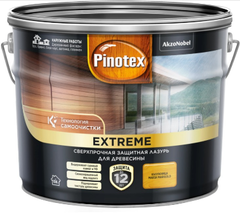 Лазурь с эффектом самоочистки для защиты древесины до 12 лет Pinotex (Пинотекс) Extreme тиковое дерево 2,5л