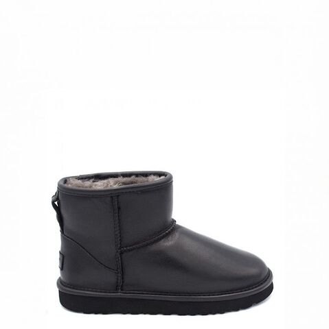 Ugg Men's Classic Mini II Leather Black